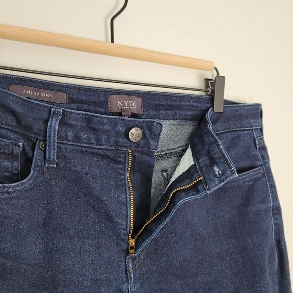 NYDJ Ami Skinny Jeans High Waist Dark Wash Blue Size 14 - Picture 9 of 12